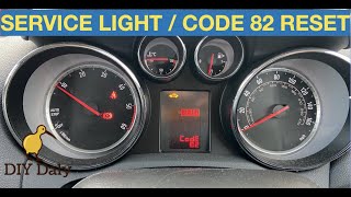 How to Reset Vauxhall Mokka Service light  Code 82 warning [upl. by Namreg]