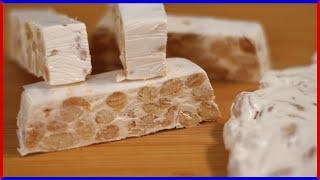 ITALIAN TORRONE Nougat Recipe Homemade in Italy [upl. by Darrill852]