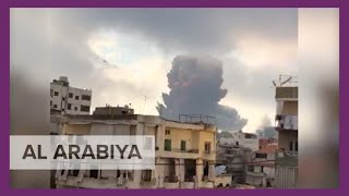 Compilation of videos show moment explosions rip at Beirut port [upl. by Clayborn]