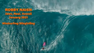 Jaws Maui Hawaii January 2021  Big Swell  Windsurfing Wing Surfing [upl. by Mayes]