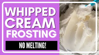 Easy Stabilized Whipped Cream Frosting 4 Simple Ingredients [upl. by Elroy559]