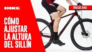 Bici y Salud Cómo ajustar la altura del sillín  Revista BIKE [upl. by Atnuahsal]