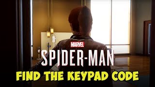 Where To Find The Keypad Code  SPIDERMAN PS4  RetroGAMEz [upl. by Ahsitahs]