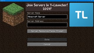 How To Play Servers In TLauncher 2024 [upl. by Haase]