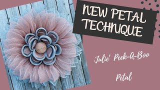 How to Make a Flower Wreath  New Petal Technique  Julies PeekABoo Petal [upl. by Dylane]