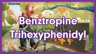 Benztropine Trihexyphenidyl Mnemonic for USMLE [upl. by Akiemehs]