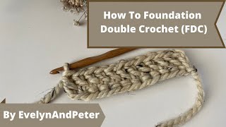 How To Work A Foundation Double Crochet Stitch FDC Beginner Crochet [upl. by Yecnay]