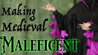 Making a Historically Accurate Maleficent Cosplay Sewing the Houppelande [upl. by Gustaf]