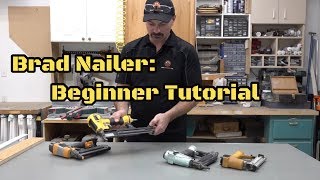 How To Use A Pneumatic Brad Nailer [upl. by Valerye]