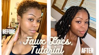 Distressed Faux Loc Bob on Short Hair Beginner Friendly [upl. by Sugden]