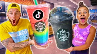 TESTING VIRAL TIKTOK STARBUCKS DRINKS SHOCKING [upl. by Yrrem682]