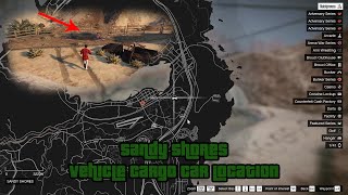 GTA V Tutorial Sandy Shores Vehicle Cargo Car Location [upl. by Sweatt]