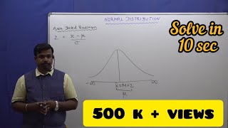 NORMAL DISTRIBUTION Area Under Normal Curve  Easiest Method  Probability [upl. by Neeli]