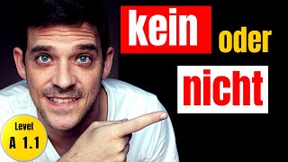 Kein vs Nicht  The difference and rules explained  YourGermanTeacher [upl. by Nnednarb825]