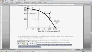 Production Possibility Frontier PPF  Intro to Microeconomics [upl. by Evelin]