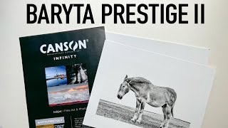 Sample Prints on Canson Infinity Baryta Prestige II [upl. by Alag]