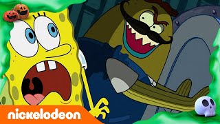 Bob Esponja  EPISODIO DE HALLOWEEN  La venganza del Estrangulador  Nickelodeon en Español [upl. by Maisel482]