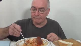 ASMR Eating Spaghetti and Meatballs for Supper [upl. by Eriam563]