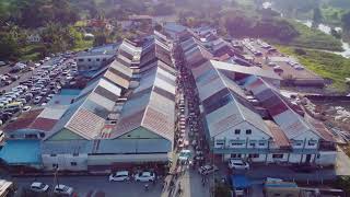 Kuching Siniawan Night Market Aerial View [upl. by Anined]