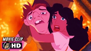 THE HUNCHBACK OF NOTRE DAME Clip  Frollos Death 1996 Disney [upl. by Richmound]