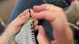 How I knit LeverIrish Cottage StyleFast Knitting [upl. by Ainej]