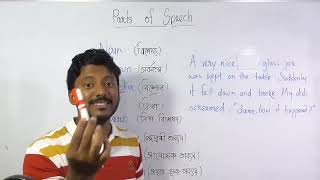 All parts of speech  English grammar course part 10 in easiest waybangla [upl. by Brunn624]