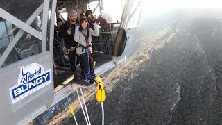 NEVIS BUNGY JUMP  NEW ZEALAND [upl. by Ylrebme127]