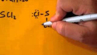 Lewis Dot Structure of SCl2 Sulfur DiChloride [upl. by Niak]