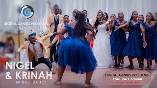 Nigel amp Krinah Bridal Entrance AFRICAN WEDDING DANCE [upl. by Arahsak]