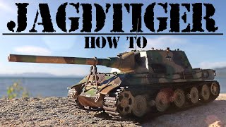 Cardboard WW2 Jagdtiger Tank  How To [upl. by Euhc]