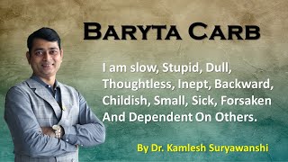 Baryta carb  by Dr Kamlesh Suryawanshi  HHF [upl. by Stephi961]