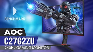 AOC C27G2ZU 240Hz amp 05ms  Fastest curved VA gaming monitor [upl. by Frerichs]