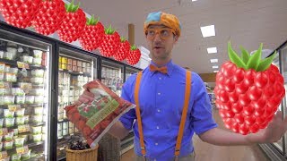 1 Hour of Blippi Educational Videos for Toddlers  Learn Fruit for Kids and More [upl. by Hara738]