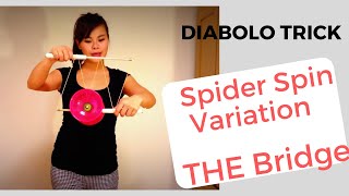 diabolo tricks for beginners Spider Spin Variation and Bridge [upl. by Aihsile]