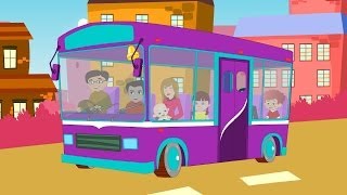 wheels on the bus with lyrics [upl. by Sivrad]