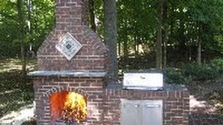 How to Build a Brick Fireplace  DIY  Part 1 of 5 [upl. by Risan]