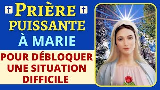 🙏❤ Prière PUISSANTE à la Vierge Marie pour débloquer une situation difficile  Prière de déblocage [upl. by Ecirtal]