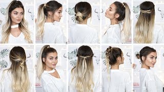 10 EASY HEATLESS BACK TO SCHOOL HAIRSTYLES [upl. by Leanard507]