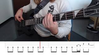 Hells Bells  ACDC Bass Cover With Tabs [upl. by Nibbs]