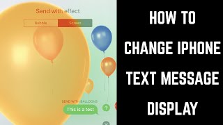 How to Change iPhone Text Message Display [upl. by Henka669]