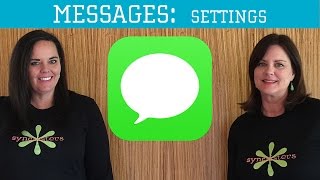 iPhone  iPad Messages  Settings [upl. by Nek890]