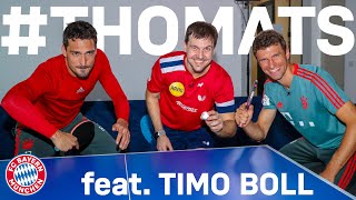 ThoMats 8  Table Tennis Challenge w Timo Boll  Müller vs Hummels [upl. by Sedgewick93]