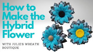 How to Make a Flower Wreath  Crafting for Beginners  Julies Fused Petal Method  DIY Wreath [upl. by Otrevogir]