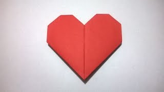 COMO HACER UN CORAZON DE PAPEL  How to make a paper heart [upl. by Aicilif]