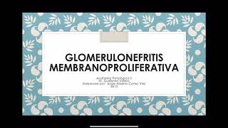 Glomerulonefritis membranoproliferativa [upl. by Valoniah691]