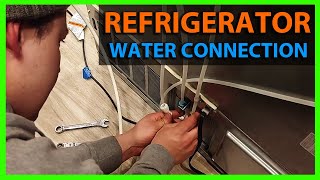 How To Connect Water Lines to Ice MakerRefrigerator [upl. by Erbma]