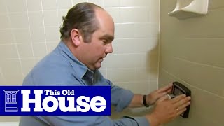 How to Replace a Shower Mixing Valve  This Old House [upl. by Atirabrab]