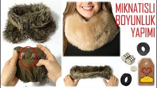 PRATİK MIKNATISLI BOYUNLUK YAPIMI  PRACTICAL MAGNETIC SCARVES  Dikiş Hocam [upl. by Crescin118]