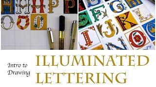 How To Draw Illuminated Letters [upl. by Delmor]