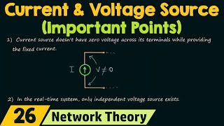 Current amp Voltage Source Important Points [upl. by Chapa]